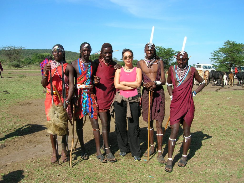 Kenya'da Massai köylüleriyle...