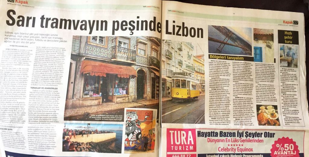 Sarı tarmvayın peşinde Lizbon Sabah Tatil eki
